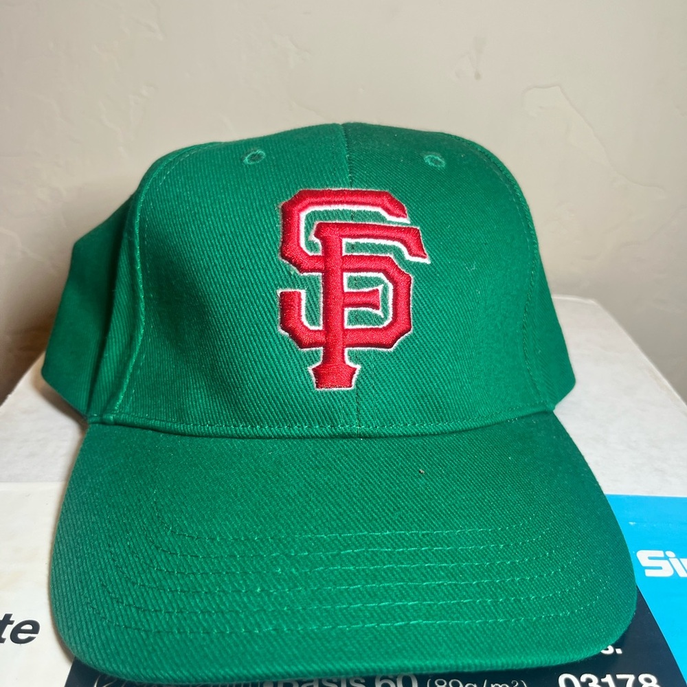 American Needle Green Cap with Red Embroidery